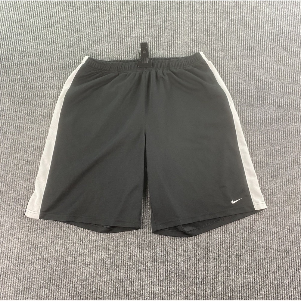Nike Shorts Men Extra Large Black White Blue Mesh Basketball Athletic Swoosh y2k